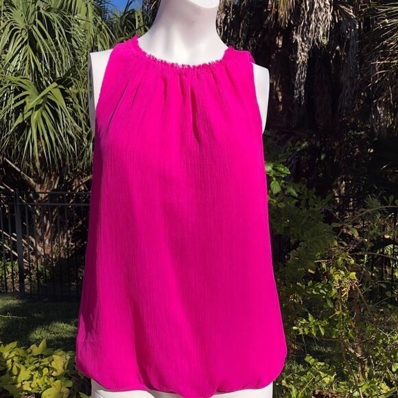 ANN TAYlOR Fuchsia Blouse, SZ S - Picture 1 of 8